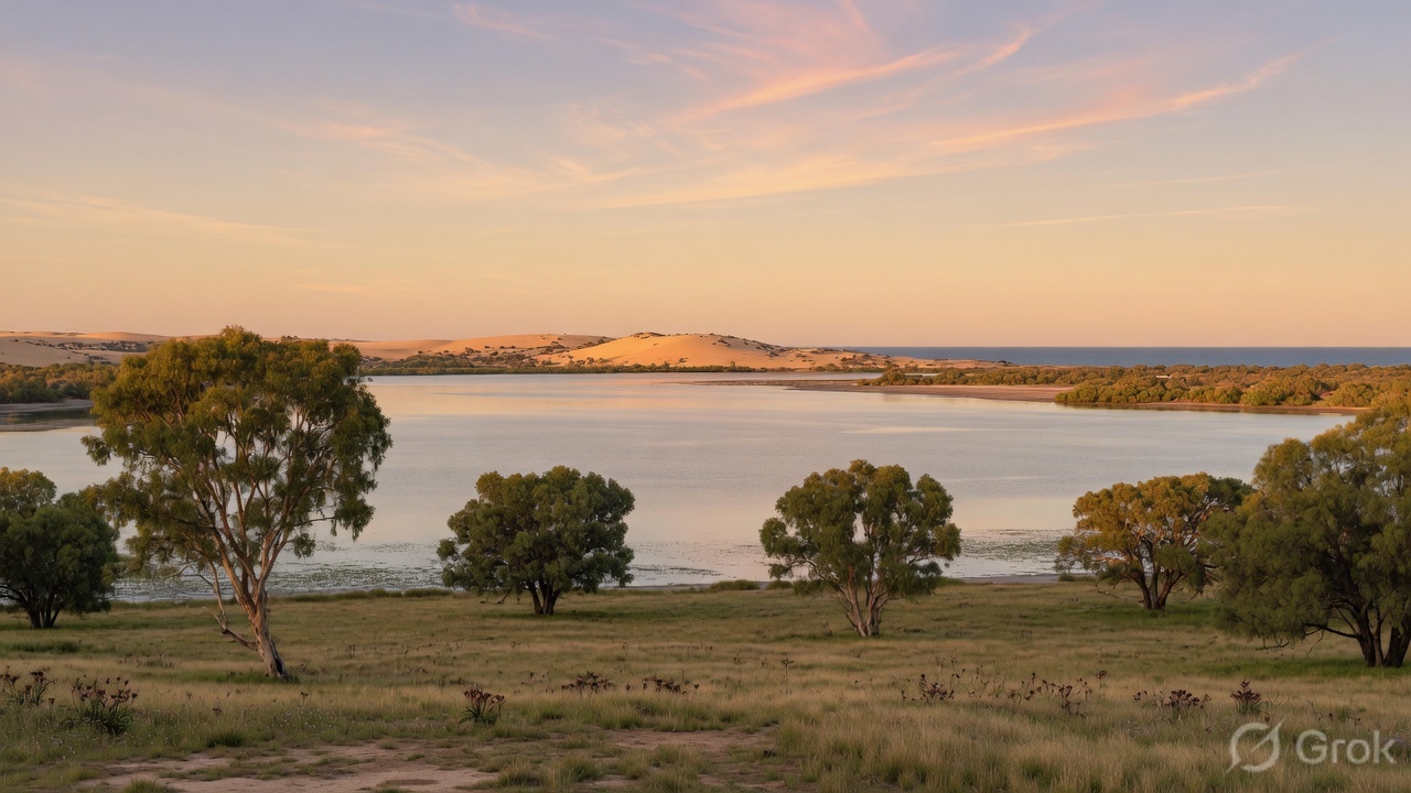 Harvey Estuary from elevated rural land